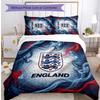 England Football Printed Bedding 3 Piece Set Cozy Breathable Bed Cover Set as Housewarming Holiday Gift