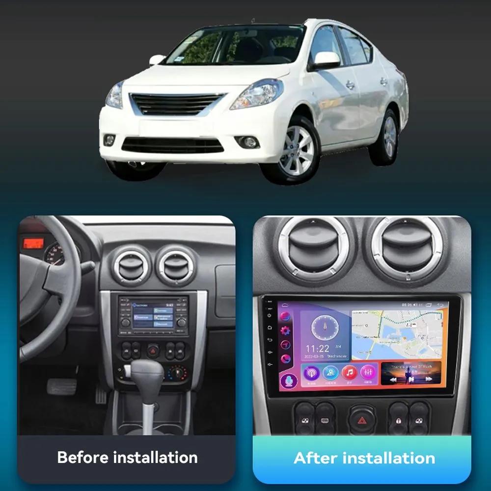 Android Car Radio Stereo для Nissan Almera 2013-2018 GPS-навигация 2DIN 4-ядерный мультимедийный проигрыватель 2+32 ГБ Carplay Autoradio