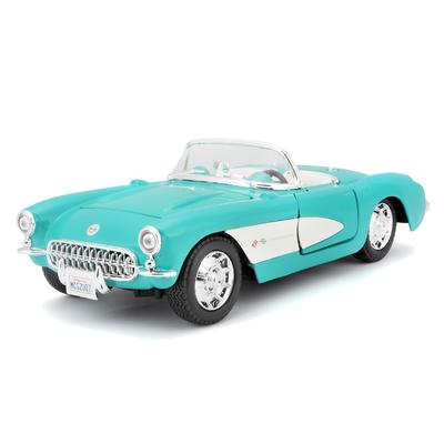 Maisto Масштаб 1957 Chevrolet Corvette Бирюзовый Литой Модель Готовая 31275 TQ 1/24 / Автомобиль, Модель,
