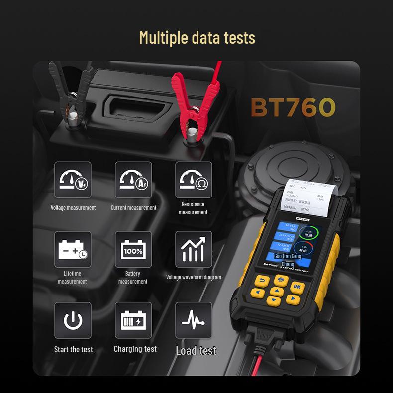 AUTOOL BT760 12V Тестер внутреннего сопротивления автомобильного аккумулятора