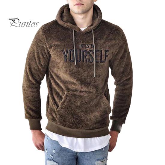 Мужская толстовка с длинным рукавом и вышивкой букв, теплый пуловер с карманами, толстовка с капюшоном на весну/осень