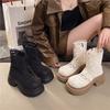 Net Boots Women's Cool Boots Summer Cotton and Linen Sandals New Hollow Breathable Short Boots Thin Martin Boots