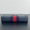 [Pre-Owned] Signature Logo Stripe Web Zipper Canvas Clutch - Very Good #MOCJBK