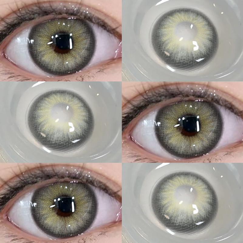 Eyeshare 1 пара голубых зрачков для больших натуральных карих глаз 14,5 мм зеленые контактные линзы