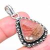 Rhodochrosite Gemstone 925 Sterling Silver Jewelry Pendant 1.97" z5Q42