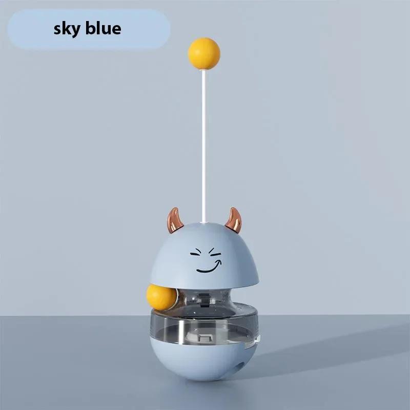 Интерактивная игрушка для кошек, диспенсер для еды, игрушки с катящимися шариками, забавная медленная кормушка для кошек, тренировочный мяч для IQ для котят