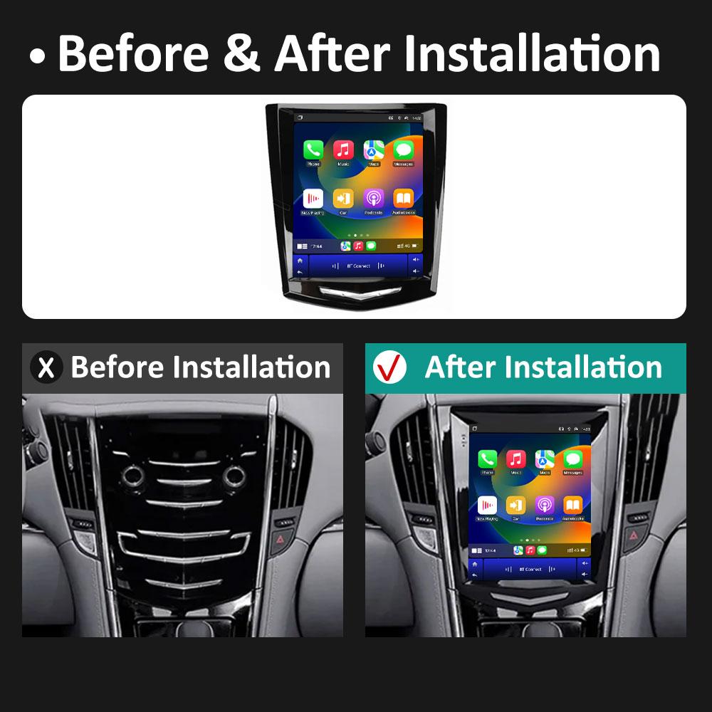 Для Cadillac ATS XTS CTS SRX 2013 2014 2015 2016 DSP Стерео Беспроводной Carplay Android Auto 2.5D Сенсорный экран Головное устройство Не 2 DIN