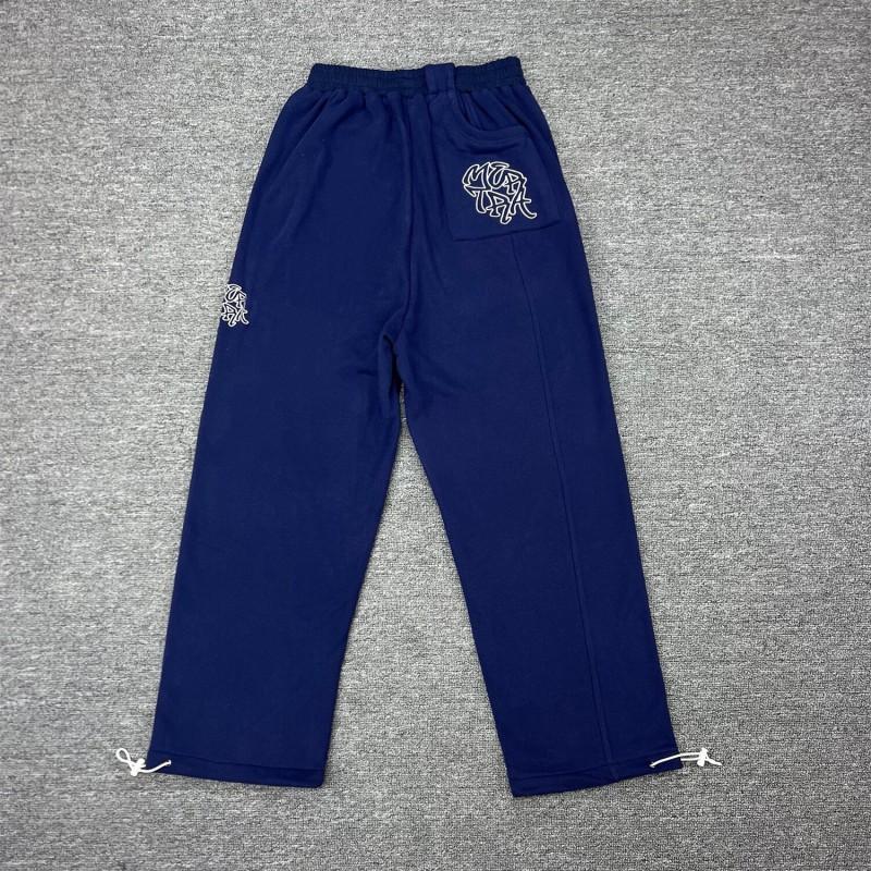 Mertra Embroidered Hooded Sweatshirt Pants Set Men Women Loose Fit Casual Streetwear