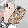 Black Case for Xiaomi Redmi 13C Note 9 iPhone XR 7 8 14 15 11 12 13 X XS Pro Max Samsung A25 S23 S24 FE Ultra Plus Cute Cats