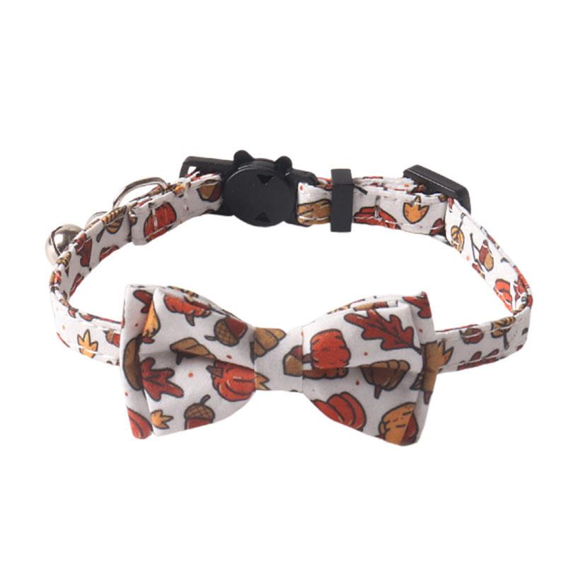 Очаровательный новый ошейник для питомца из осенней серии с кленовыми листьями и тыквами, треугольный шарф и дизайн с подсолнухом