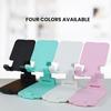 Foldable Phone Stand Adjustable Angle And Height With Silicone Pad Suitable For Desktop Fully Foldable Phone Stand Compatible