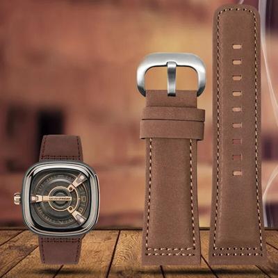 Ремешок для часов из натуральной кожи для SevenFriday, мужской ремешок для часов Q203 M203 P1 P2 S2 M2 Q2 03 01 02, коричневый, синий, воловья кожа, 28 мм