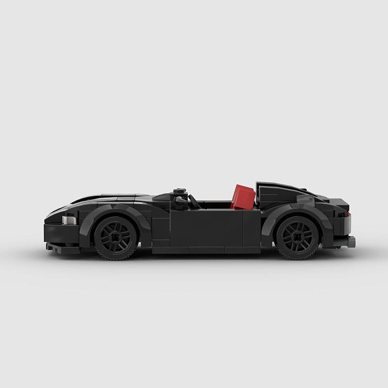 Monza SP2 MOC Скоростной Автомобиль Супер Гонка Техническое Транспортное Средство Модель Строительный Блок Гоночный Раллийный Спортивный Игрушка Подарок
