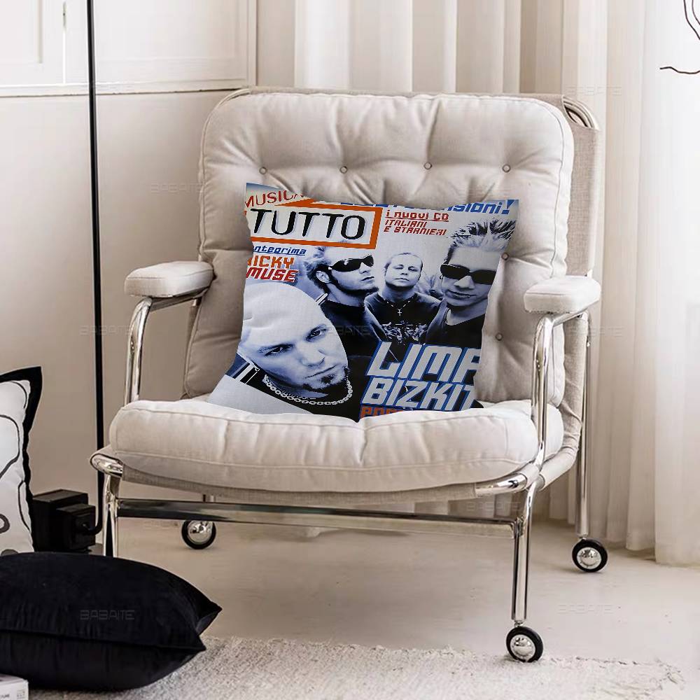 Rock Band L-Limp Bizkit Pillow Cover Design Cushion Cover Decor Holiday Decorati