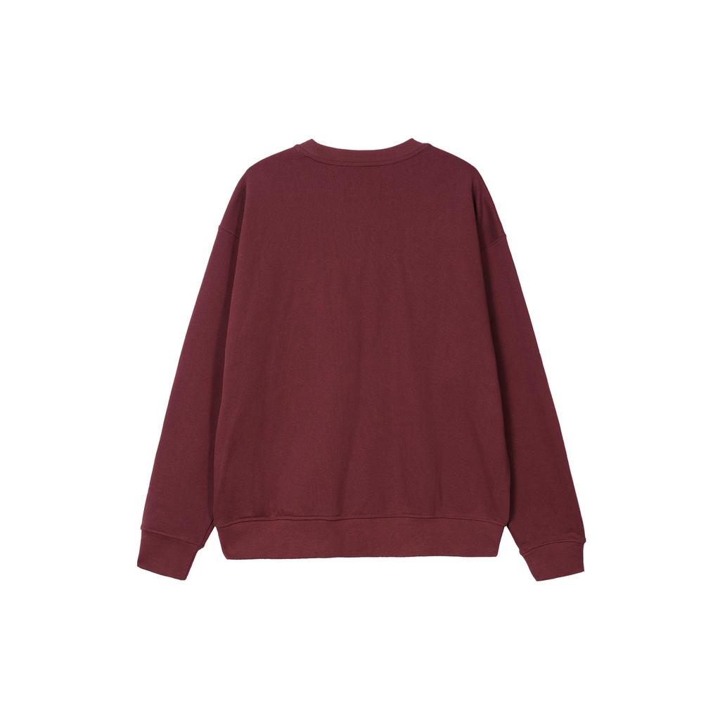 Jordan Sweatshirts Men's Cherrywood Red Crew Neck Moderate Regular FB3910-680