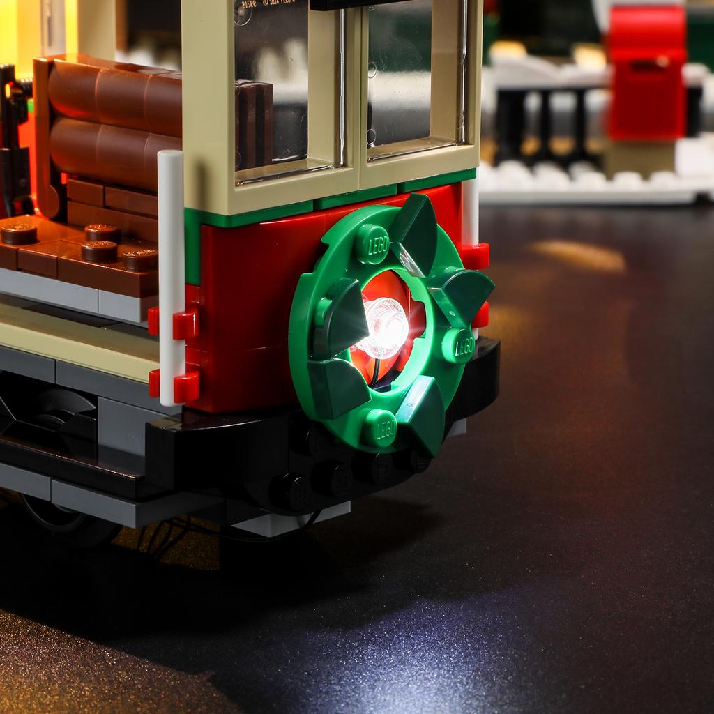 Набор светодиодной подсветки DIY для LEGO® 10308 Праздничная главная улица Зимняя деревня Праздничный город Конструктор Игрушка Украшение Аксессуары для регулируемой подсветки