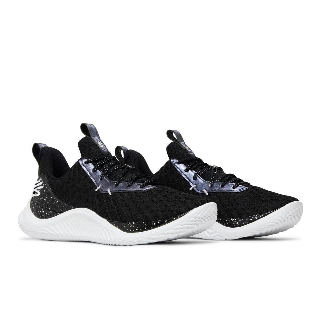 Under Armour Curry Flow 10 Team 'Black White' (Unisex) Black / White Basketball Shoes 3026624001