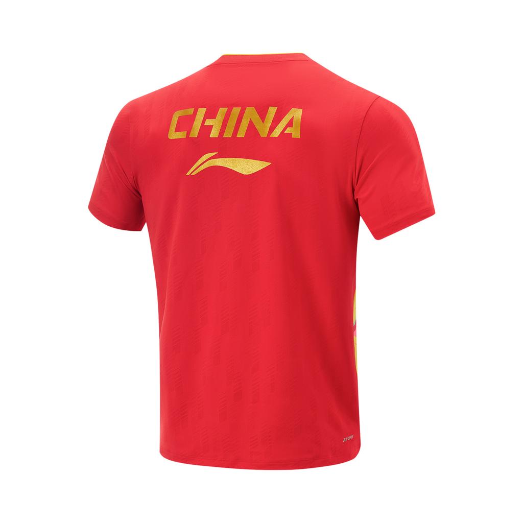 Li Ning Cool Eco-Friendly Knitted Sports Short Sleeve T-Shirt Men Tops AAYV097-1