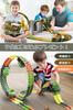 JUYEE Toy Car Rail Assembly Educational Toy Dinosaur 3D Puzzle DIY Boys Children Popular Ranking Mini Car Electric Building Block Birthday Present