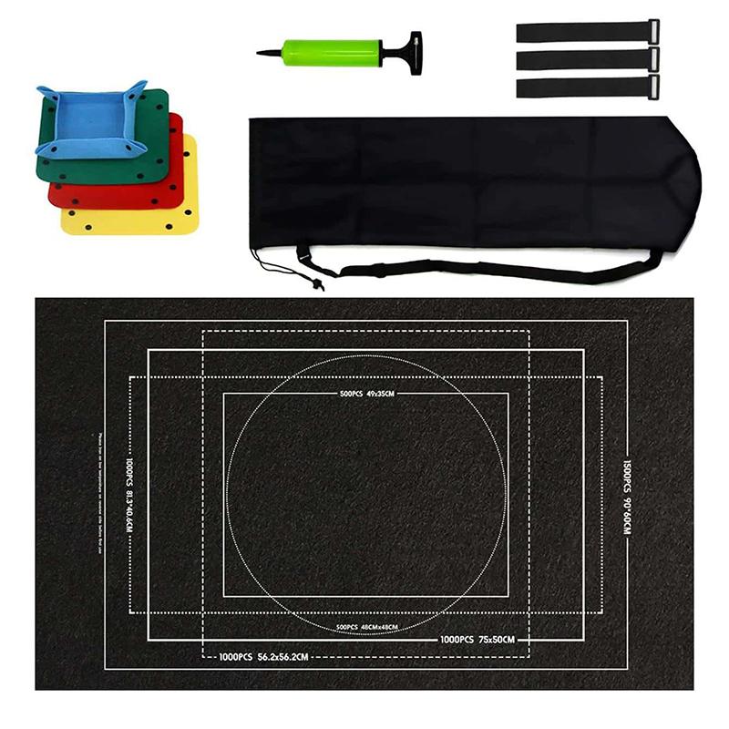 Puzzle Storage Mat Anti Slip Felt Fabric Portable Storage Blanket Tool 1500-3000 Children Adults Puzzle Fragments Applicable TMZ