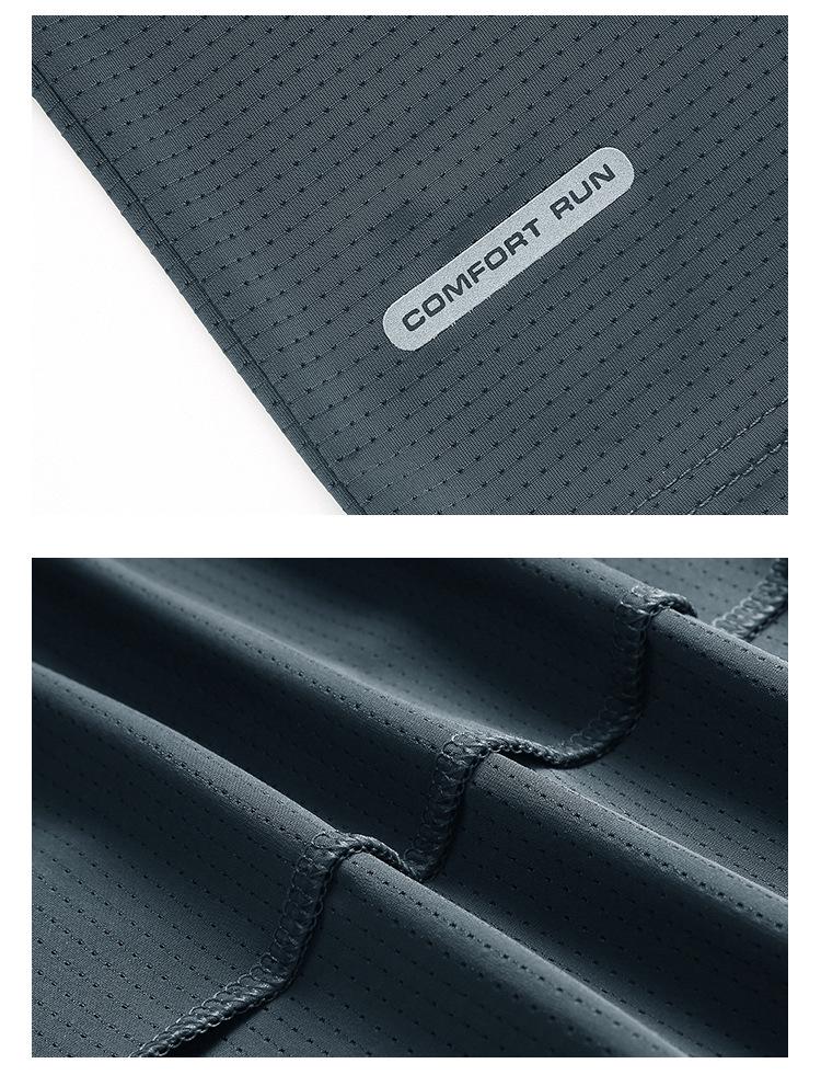 Men's Plus Size Quick-Dry Ice Silk Sports T-Shirt - Breathable, Loose Fit, Short-Sleeve