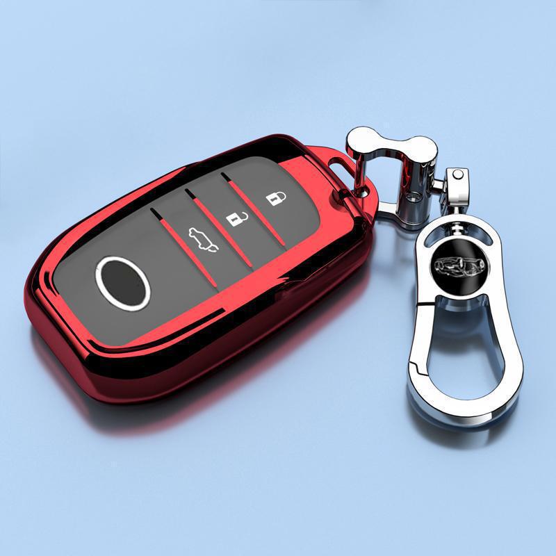 Роскошный подвес-чехол для ключа для Toyota Highlander 2025 – Унисекс, Полностью закрывающаяся пряжка с гибридной цепочкой 380T