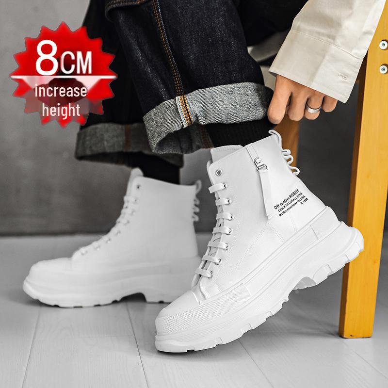 Мужские невидимые кроссовки, увеличивающие рост: 12 см высокие, 10 см повседневные парусиновые туфли на толстой подошве, модные туфли COS.