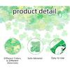 1500pcs/50g Shamrock Confetti Decorations,Iridescent Shamrock Table Confetti Green Glitter Lucky Clover Shamrock Sequin for St. Patrick's Day Party