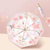 UV Protection Sunshade Umbrella Floral Rain Umbrella Portable Sunscreen Umbrella All-weather