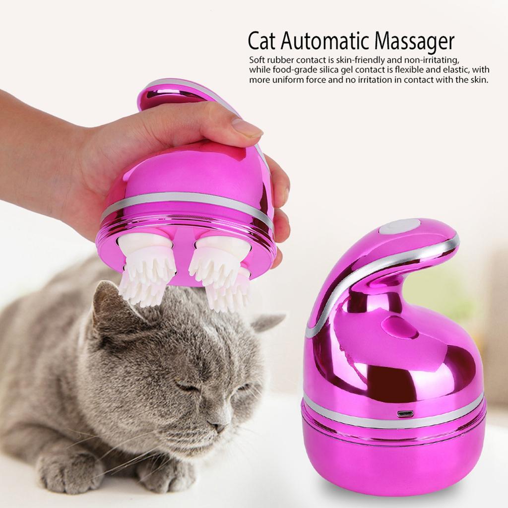 Pet Intelligent USB зарядка 3D массаж головы кошки автоматический массажер (белый)