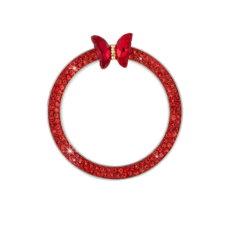 1 шт. Стразы Бабочка Украшение Кнопки Запуска Автомобиля Круг Бриллиант Запуск Одной Кнопкой Кнопка Запуска/Остановки Двигателя Крышка Кнопки