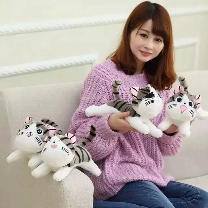 20-30 см Милые Плюшевые Игрушки Кошки Кошка Чи Чи Мягкие Плюшевые Животные Куклы Подушка Кот Сырный Плюшевые Игрушки Куклы Подушка Для Детей Подарок Девочке