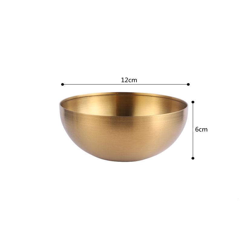 Креативная корейская салатница из нержавеющей стали большой емкости для лапши быстрого приготовления, фруктов, миски для рамена, бытовая посуда, контейнер для еды