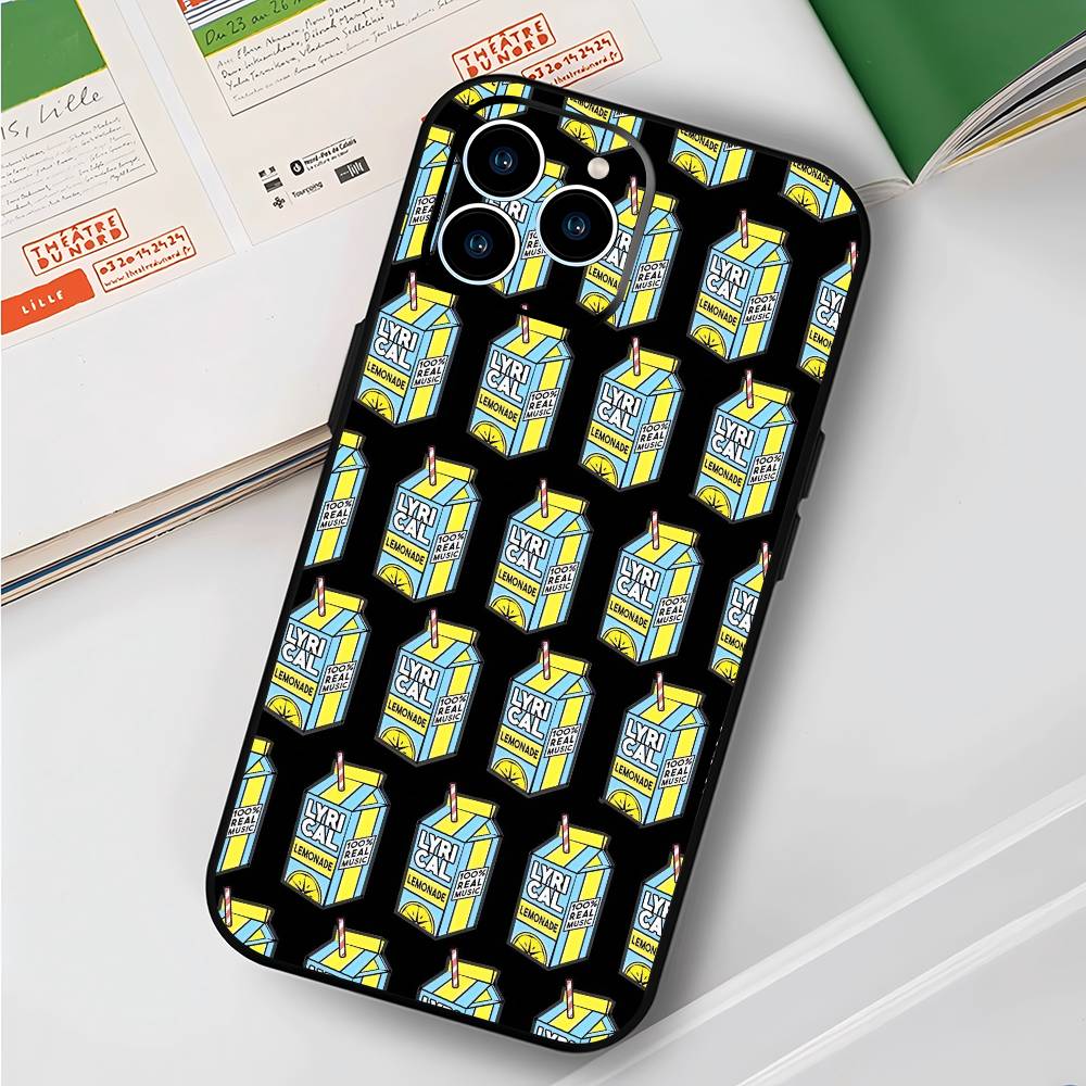Drink L-Lyrical L-Lemonade For IPhone 17 Air 16 15 14 13 12 11 Pro Black Soft Cover Phone Case