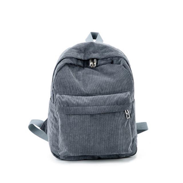 Women Backpack Corduroy Casual Backpack School Bag Teenage Girls Vintage Laptop Bag