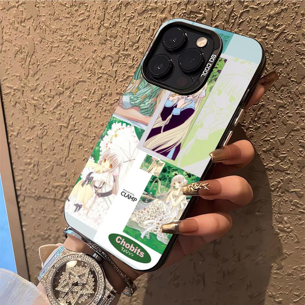 Чехол для телефона C-Chobits Чехол для телефона для iPhone 14 16 15 11 12 13 Pro Max Mini Plus Ударопрочный чехол