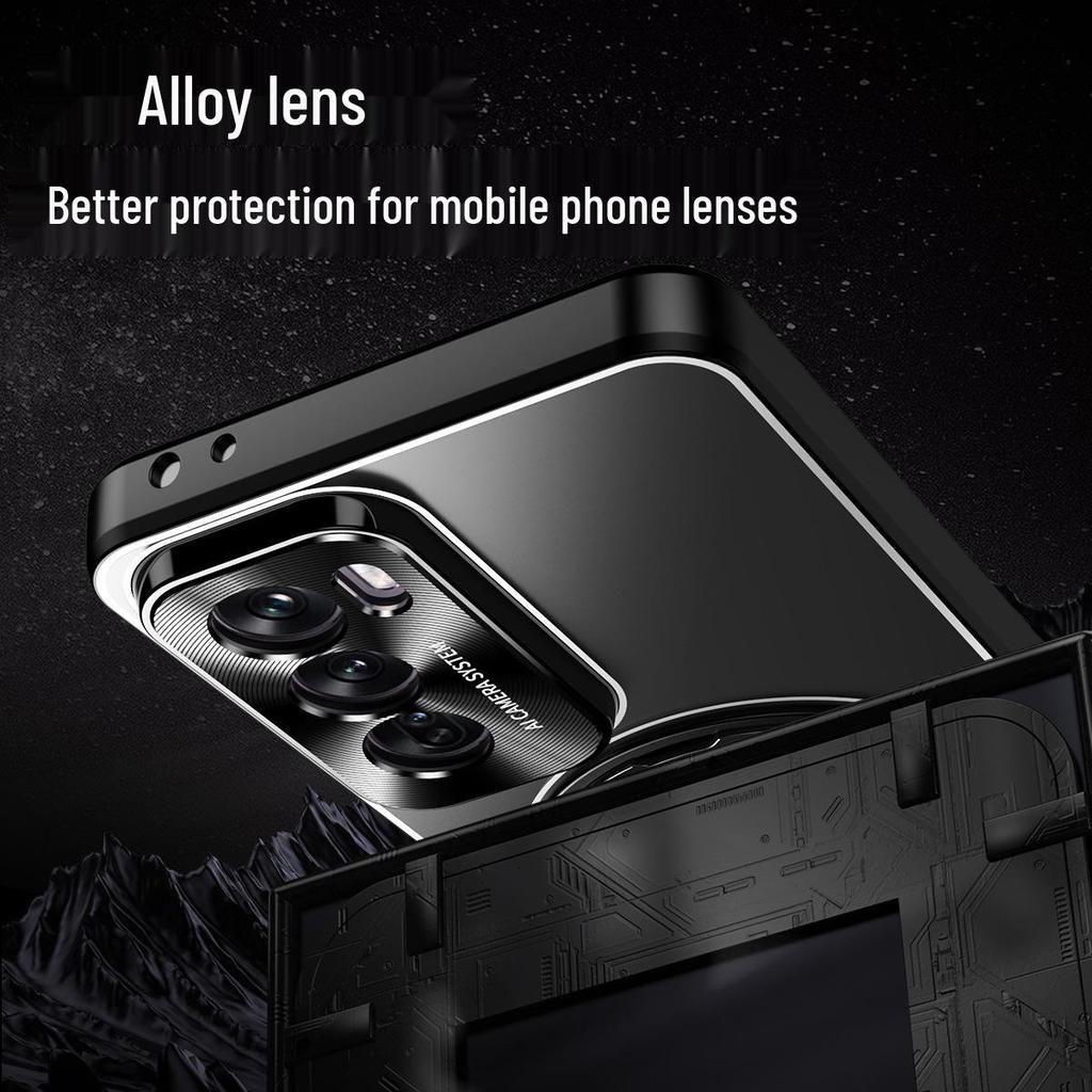 Вращающийся металлический чехол-подставка для OPPO Reno 12/12 Pro