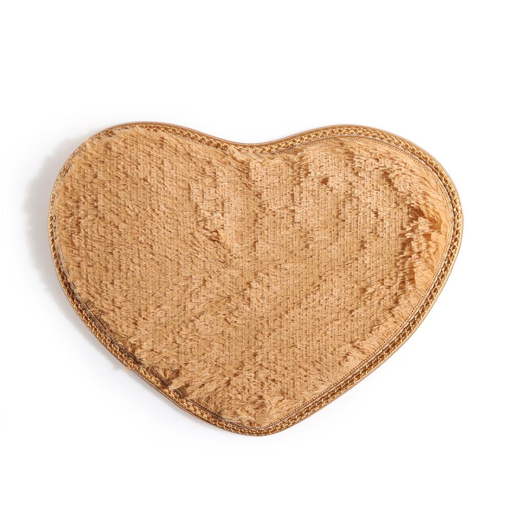 40x30cm Fashion Soft Nonslip Floor Memory Foam Flannel Carpet Bath Rug Heart Mat