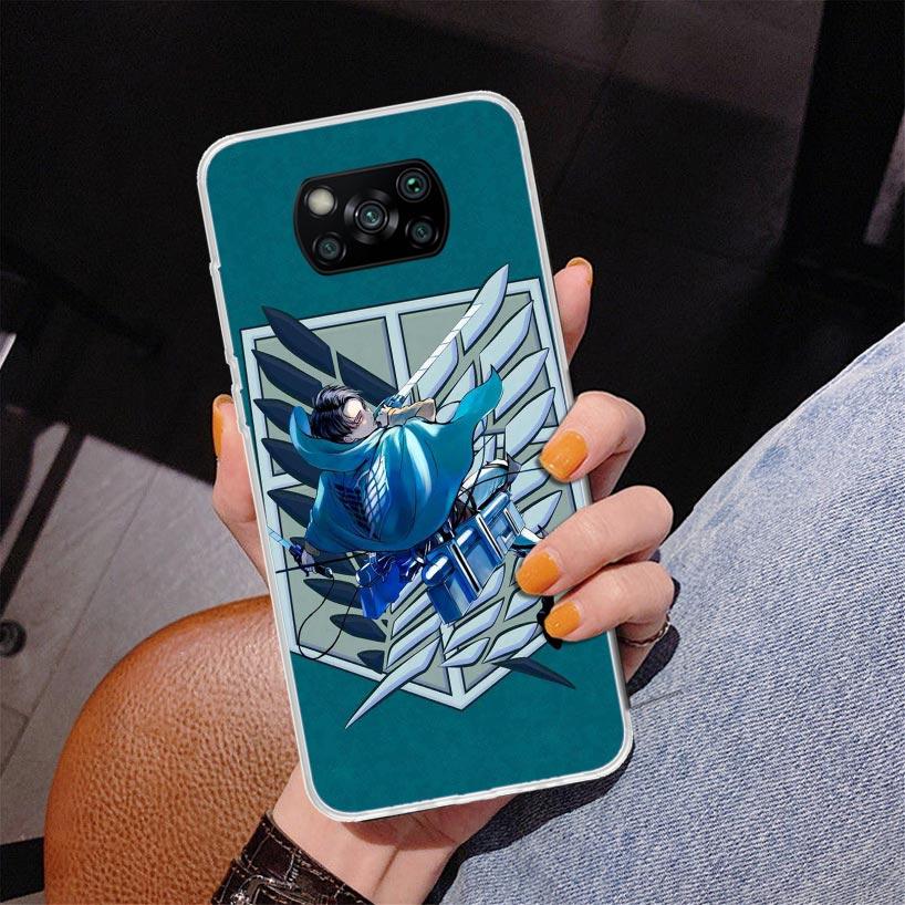 Чехол для телефона Levi Attack для Xiaomi Poco X7 X6 X5 Pro F7 Ultra Redmi 15C 15 13C 13 12C 12 10 10A 10C 9 9A 9C 9T Обложка Poco X7 X6 X