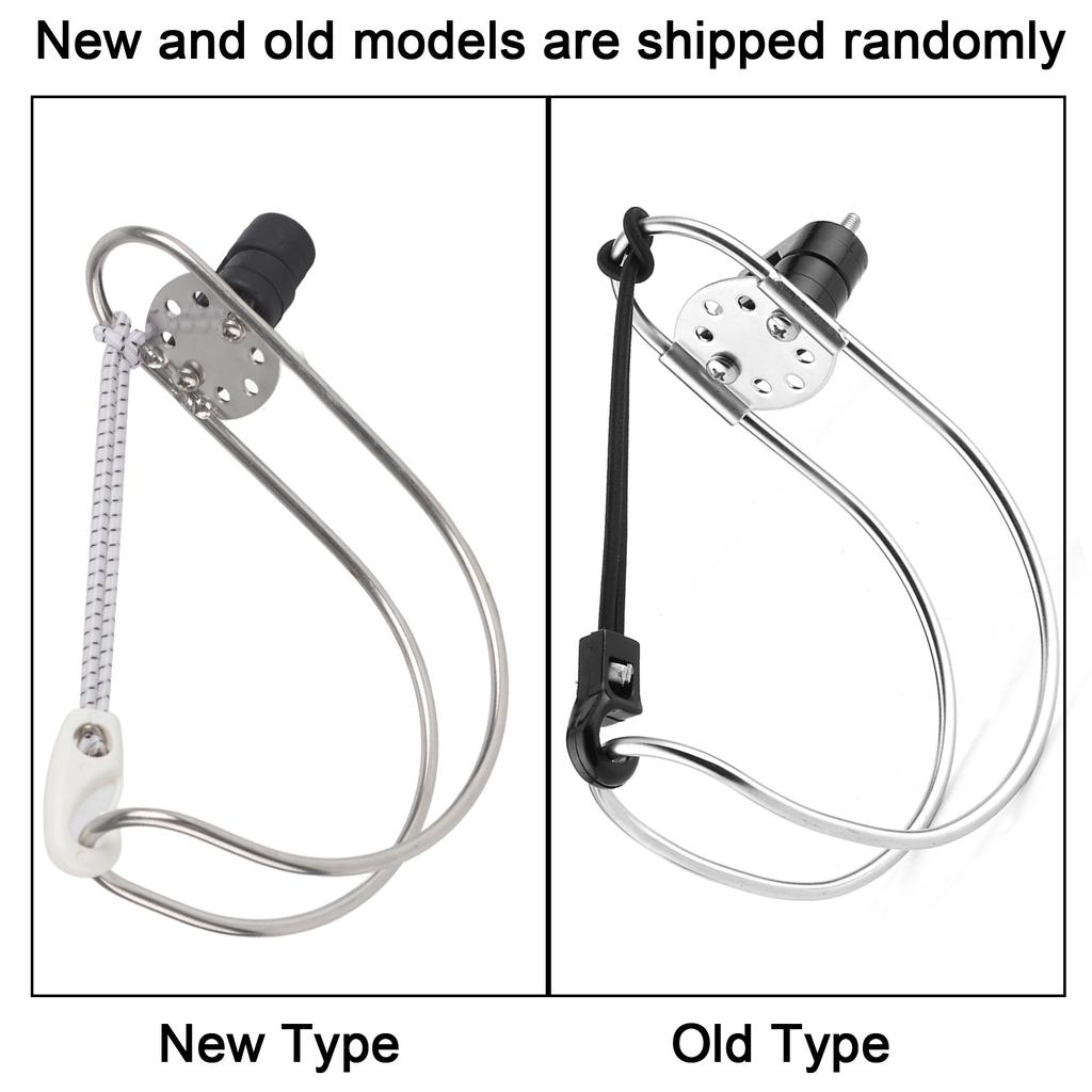 4.5in Stainless Steel Boat Lifebuoy Ring Bracket Horseshoe Holder for Marine Boat Ship Accessories