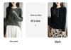 Women's Solid Color Wool Knitwear: Single-Breasted, Long-Sleeve, Round Neck, 2025 Autumn Collection