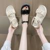 New Internet Famous Sandals for Women's Thick Soled Casual Daily Life Roman Shoes for Female Students Fairy Style Beach Flat