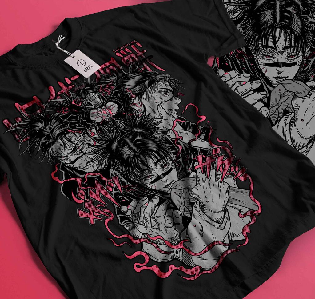 Jujutsu Kaisen Choso T-shirt Girl Anime Manga JJK GifT-shirt Soft Tee black 294