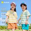 Dudujia Children's Summer Striped Short-Sleeve T-Shirt