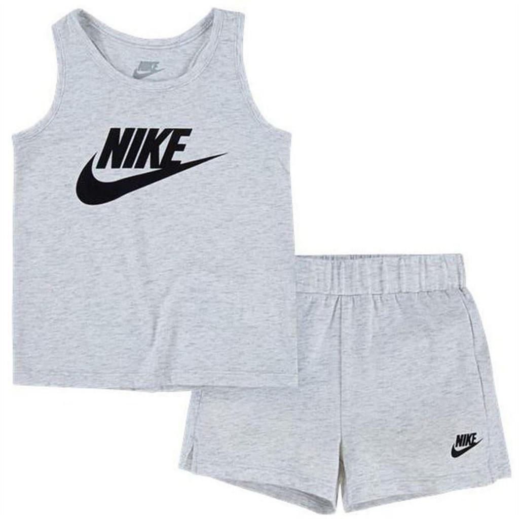 Nike Childrens/Kids Club Swoosh Top & Shorts Set