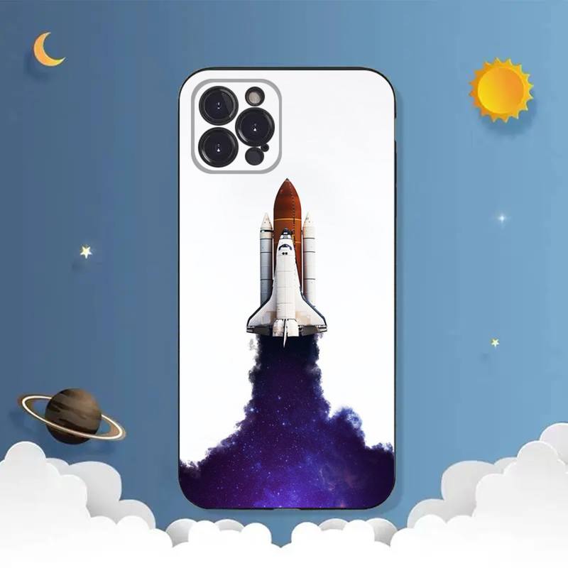 Чехол для телефона «Космическая ракета» для iPhone Samsung Galaxy Redmi Xiaomi Oppo OnePlus Note SA 7 8 9 10 11 12 13 14 20 21 22 23 53 54 Pro Max Ultra TPU Soft
