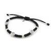 Les Trésors De Lily [I9118] - Серебряный браслет Шамбала "Флора" черный - 7 мм