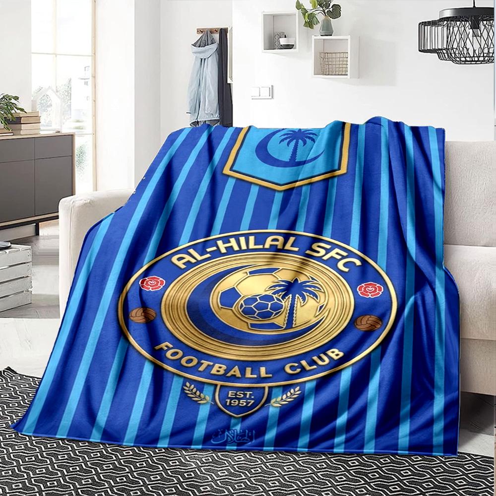 Al-Hilal SFC Print Flannel Blanket High Quality Warm Comfortable Cover for All Seasons Perfect for Gifts Home Decor
