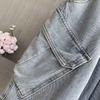 Shorts Women Cotton Summer Denim Loose Large Size High Waist Wide Leg Pants
