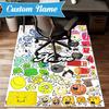 Custom Name Colorful Dream Island Rug for Living Room, Game Rooms, Office, Bedroom, Floor Mat Playful Design, fan gifts Christmas decor